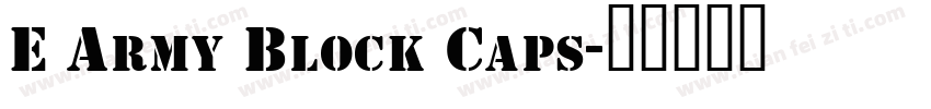 E Army Block Caps字体转换